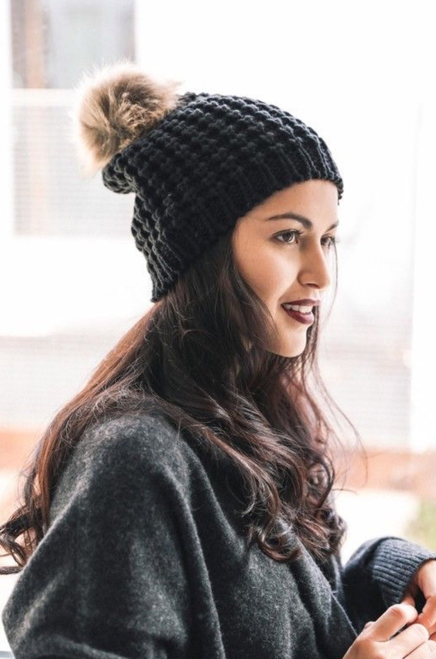Keepin' It Toasty Pom Pom Beanie