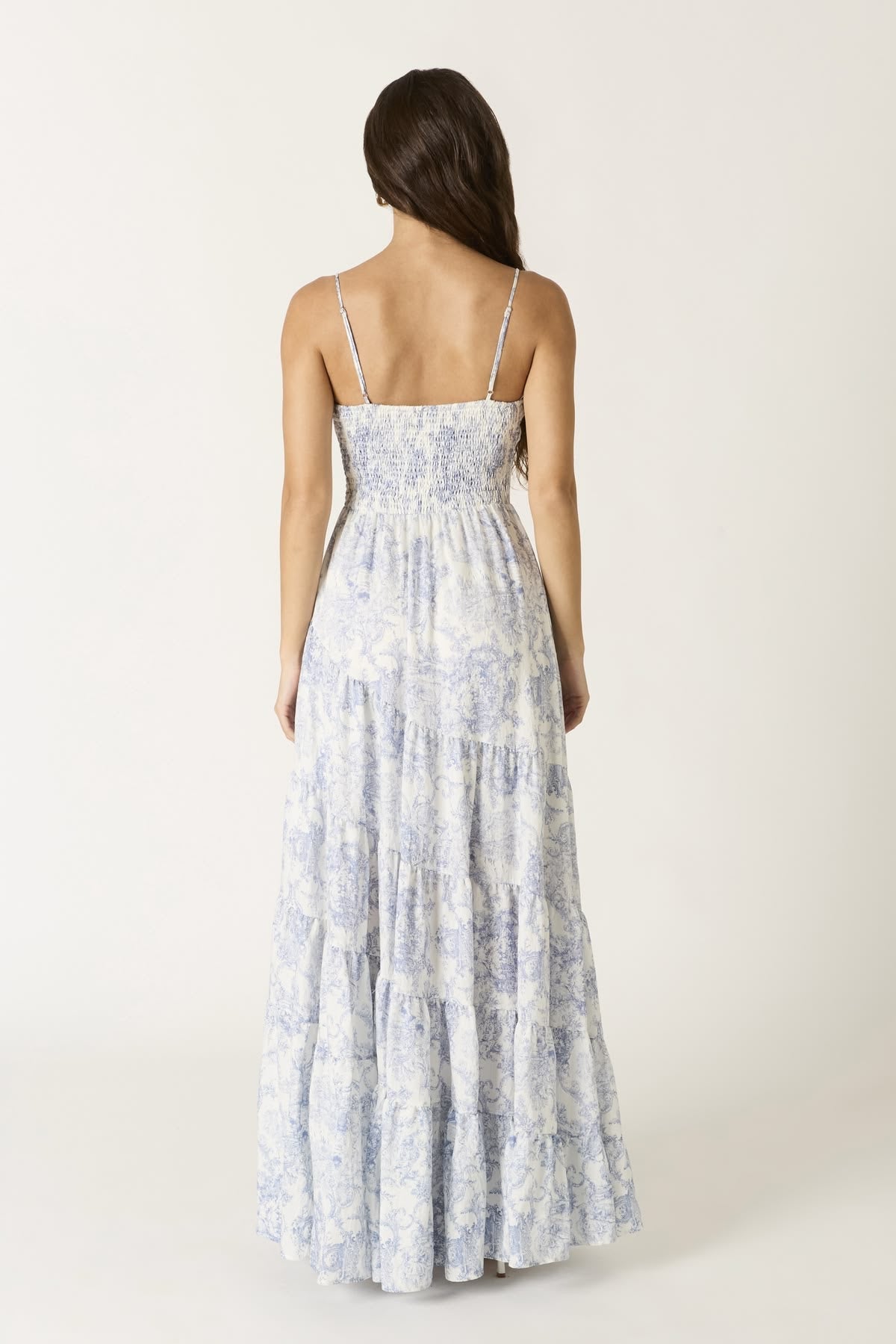 Blue Toile Maryana Maxi Large / Blue + White Blue Toile Maryana Maxi Large / Blue + White