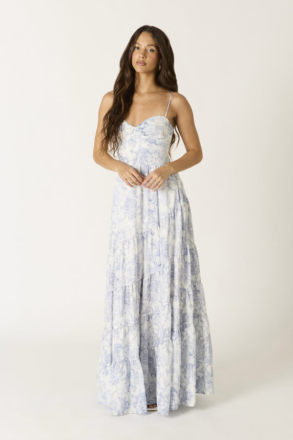 Blue Toile Maryana Maxi