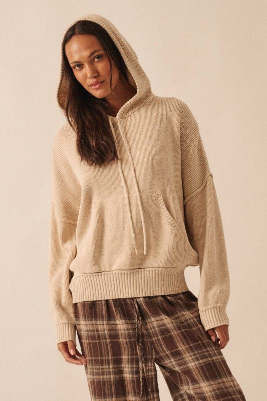 Oatmeal Kloie Hooded Sweater