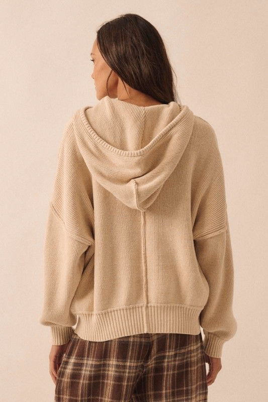 Oatmeal Kloie Hooded Sweater