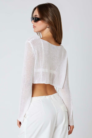 White Rays Sweater