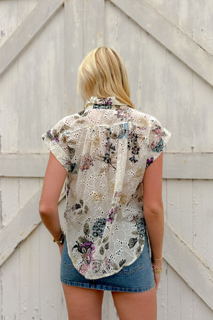 Nelle Button Up Top