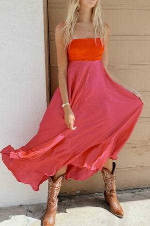 Lanna Color Block Maxi Dress