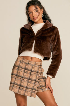 Rory Cropped Fur Jacket