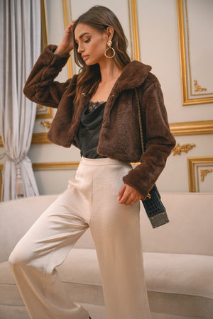 Rory Cropped Fur Jacket