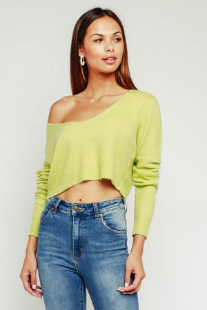 Knits About You Lime Sweater