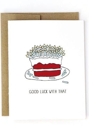 Good Luck Card by Julie Ann Art