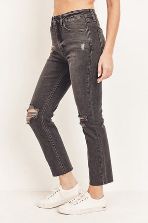 Bowie Straight Destructed Jeans