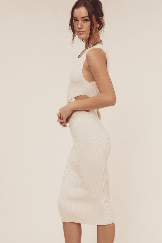 Paolo Cut Out Midi Dress