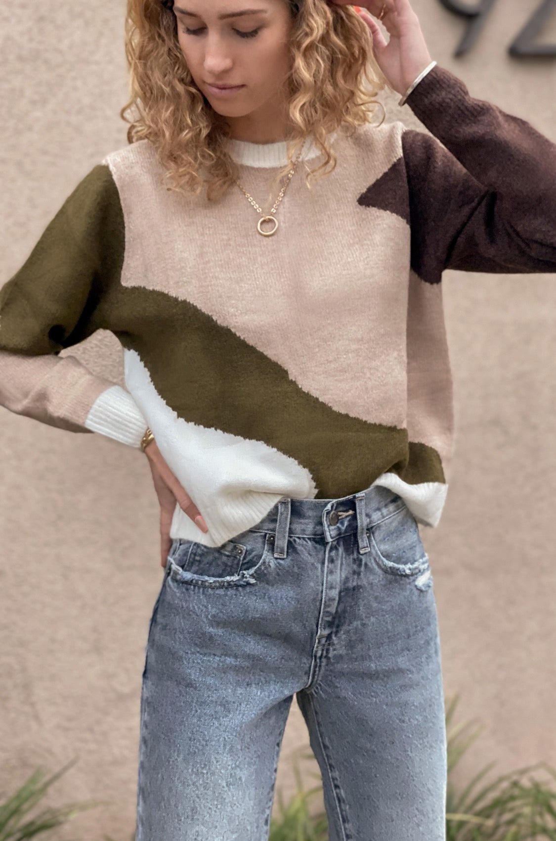 Weekday Jacquard Knit Sweater