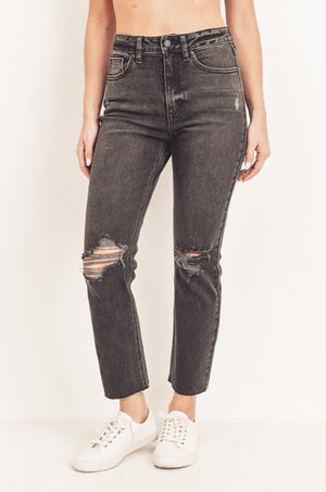 Bowie Straight Destructed Jeans