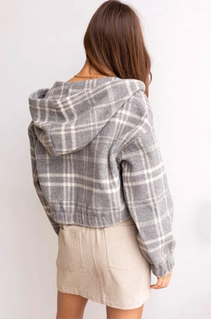 Field Day Plaid Hooded Jacket