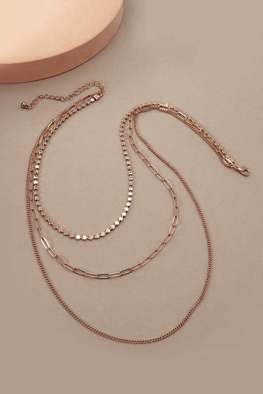 GOLD Chain Necklaces Layering Necklace Vine Chain Twist Chain